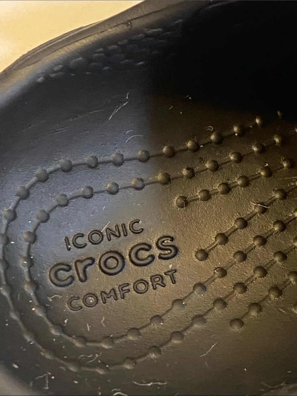 CROCS Kids Black Classic Clog with Heel Strap Sz C5